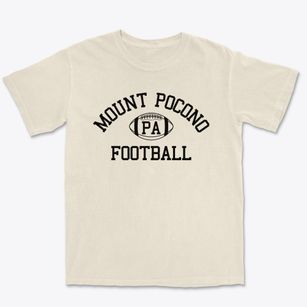 Mount Pocono Pennsylvania Football Premium Heavyweight T-shirt