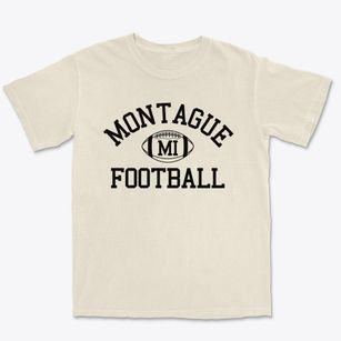 Montague Michigan Football Premium Heavyweight T-shirt