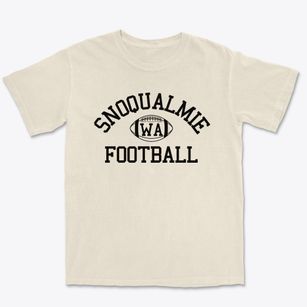 Snoqualmie Washington Football Premium Heavyweight T-shirt
