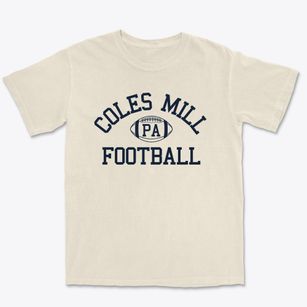 Coles Mill Pennsylvania Football Premium Heavyweight T-shirt