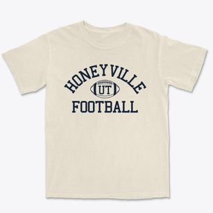 Honeyville Utah Football Premium Heavyweight T-shirt