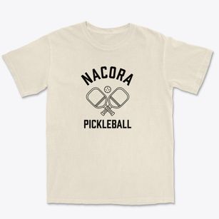 Nacora Nebraska Pickleball Premium Heavyweight T-shirt