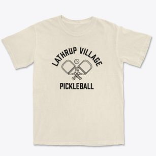 Lathrup Village Michigan Pickleball Premium Heavyweight T-shirt