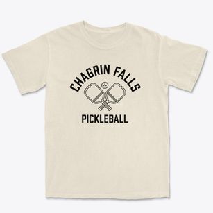 Chagrin Falls Ohio Pickleball Premium Heavyweight T-shirt