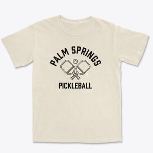 Palm Springs California Pickleball Premium Heavyweight T-shirt