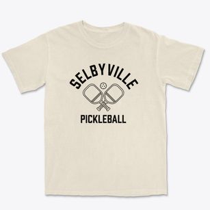 Selbyville Delaware Pickleball Premium Heavyweight T-shirt