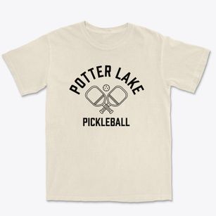 Potter Lake Wisconsin Pickleball Premium Heavyweight T-shirt