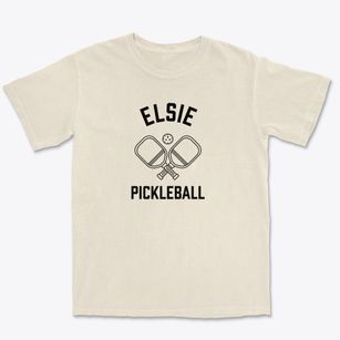 Elsie Nebraska Pickleball Premium Heavyweight T-shirt
