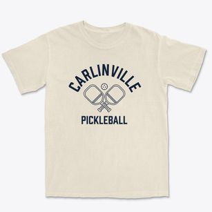 Carlinville Illinois Pickleball Premium Heavyweight T-shirt