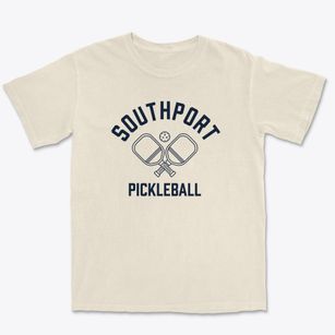 Southport North Carolina Pickleball Premium Heavyweight T-shirt