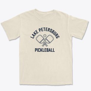Lake Petersburg Illinois Pickleball Premium Heavyweight T-shirt