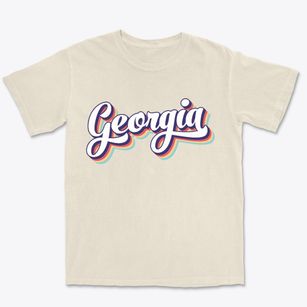  Georgia Retro Candy Vibes Premium Heavyweight T-shirt
