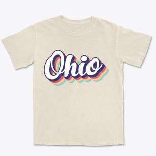  Ohio Retro Candy Vibes Premium Heavyweight T-shirt