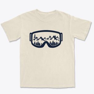   Snow Goggles Premium Heavyweight T-shirt