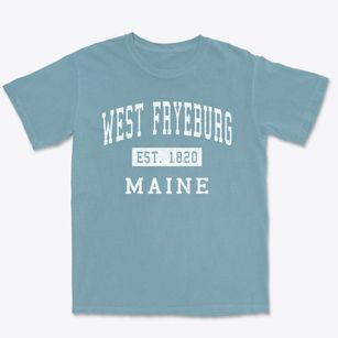 West Fryeburg Maine Classic Established Premium Heavyweight T-shirt