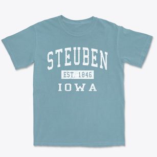 Steuben Iowa Classic Established Premium Heavyweight T-shirt