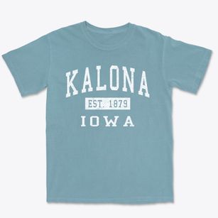 Kalona Iowa Classic Established Premium Heavyweight T-shirt