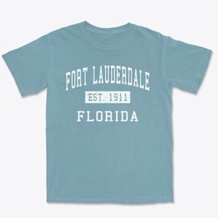 Fort Lauderdale Florida Classic Established Premium Heavyweight T-shirt