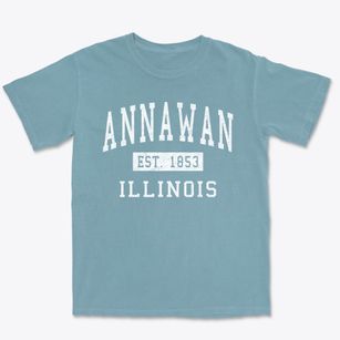 Annawan Illinois Classic Established Premium Heavyweight T-shirt