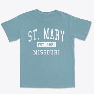 St. Mary Missouri Classic Established Premium Heavyweight T-shirt