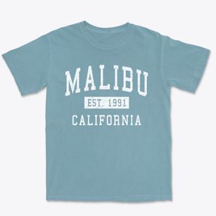 Malibu California Classic Established Premium Heavyweight T-shirt