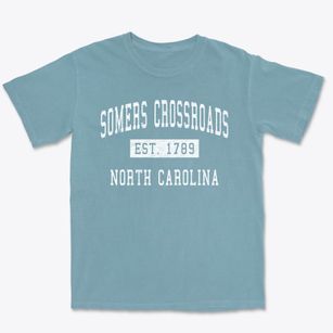 Somers Crossroads North Carolina Classic Established Premium Heavyweight T-shirt