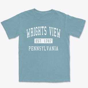 Wrights View Pennsylvania Classic Established Premium Heavyweight T-shirt