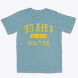 Fort Johnson New York Classic Established Premium Heavyweight T-shirt