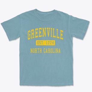 Greenville North Carolina Classic Established Premium Heavyweight T-shirt
