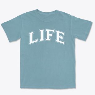 Life Christian School And Academy Varsity Arch Premium Heavyweight T-shirt