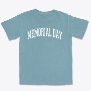 Memorial Day School Varsity Arch Premium Heavyweight T-shirt