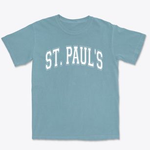 Saint Paul's Lutheran School Varsity Arch Premium Heavyweight T-shirt