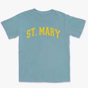 St Mary Parish Varsity Arch Premium Heavyweight T-shirt