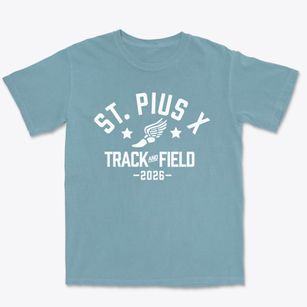 Saint Pius X School Track and Field Premium Heavyweight T-shirt