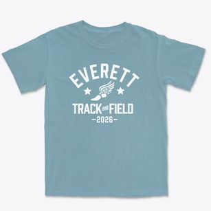 Everett Middle School Track and Field Premium Heavyweight T-shirt