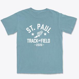 Saint Paul Catholic School Track and Field Premium Heavyweight T-shirt