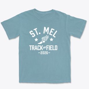 Saint Mel Catholic School Track and Field Premium Heavyweight T-shirt