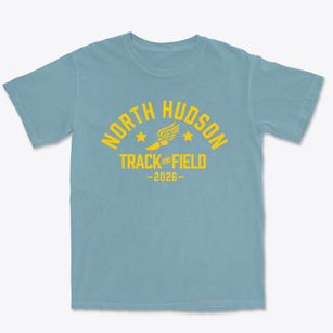 North Hudson Elementary School Track and Field Premium Heavyweight T-shirt
