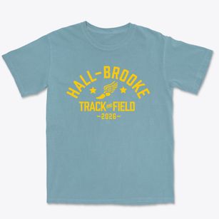Hall-brooke School Track and Field Premium Heavyweight T-shirt