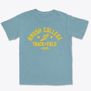 Brush College Elementary School Track and Field Premium Heavyweight T-shirt