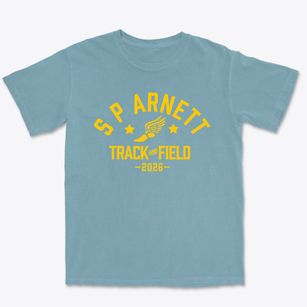S P Arnett Middle School Track and Field Premium Heavyweight T-shirt