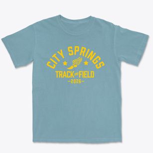 City Springs Elementary School Track and Field Premium Heavyweight T-shirt