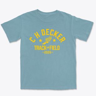C H Decker Elementary School Track and Field Premium Heavyweight T-shirt