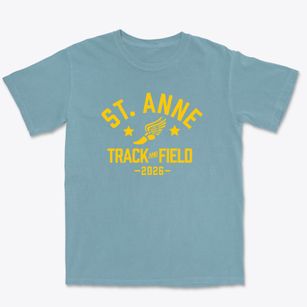 Saint Anne Religious Education Center Track and Field Premium Heavyweight T-shirt
