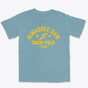 Hiwassee Dam School Track and Field Premium Heavyweight T-shirt
