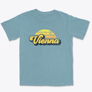 Vienna Georgia Sublime Sunset Premium Heavyweight T-shirt