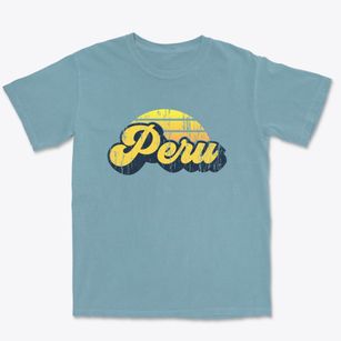 Peru Massachusetts Sublime Sunset Premium Heavyweight T-shirt