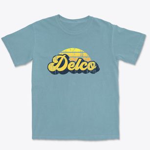 Delco North Carolina Sublime Sunset Premium Heavyweight T-shirt