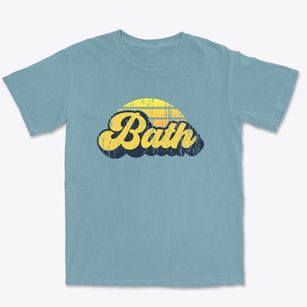 Bath New York Sublime Sunset Premium Heavyweight T-shirt