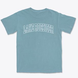 Lake Roesiger Washington Trendy Block Premium Heavyweight T-shirt
